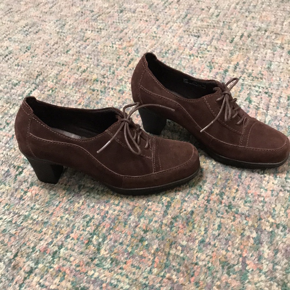 Clarks Bendables Leather Heeled Booties